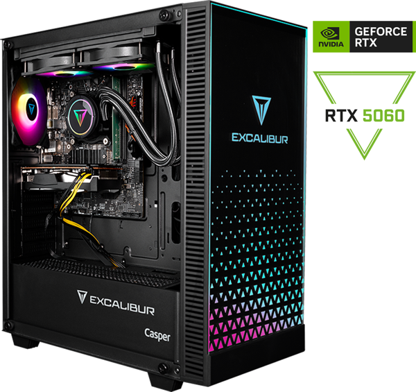 Casper Excalibur E65L.144F-Df60X-0Rd Core İ5-14400F 32Gb Ram 1Tb Ssd Nvidia Geforce Rtx 5060 Freedos - Image 1