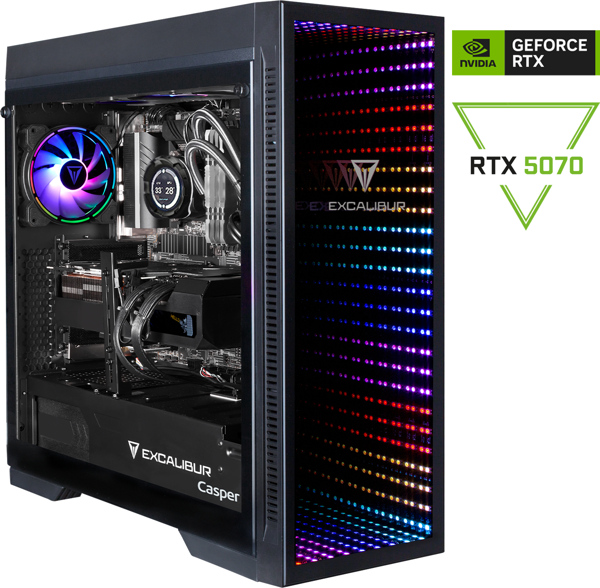Casper Excalibur E75Z.285K-Df70X-0Lg Series 2 Core Ultra 9-285K 32Gb Ram 1Tb Ssd Rtx 5070 Freedos - Image 1
