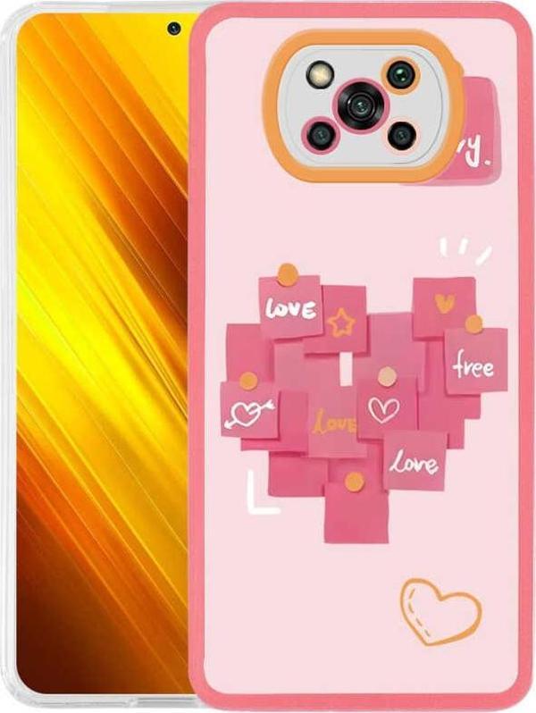 Xiaomi Poco X3 Kılıf Zore M-Fit Desenli Kılıf Love Story No2 - Image 1