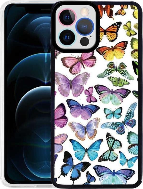 Apple iPhone 12 Pro Kılıf Zore M-Fit Desenli Kılıf Butterfly No3 - Image 1