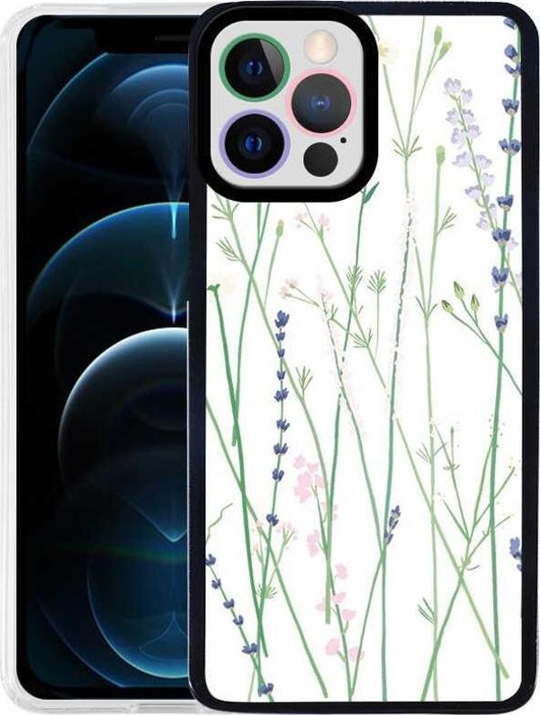 Apple iPhone 12 Pro Max Kılıf Zore M-Fit Desenli Kılıf Flower No4 - Image 1