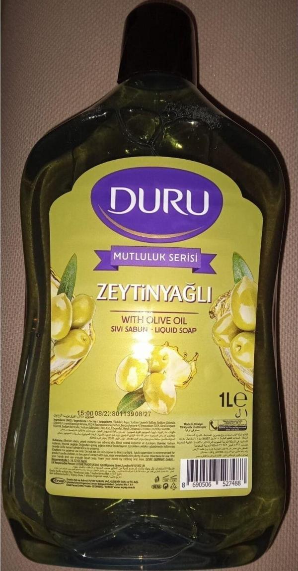 Duru Sıvı Sabun Mutluluk Serisi Zeytinyağlı 1Lt - Image 1