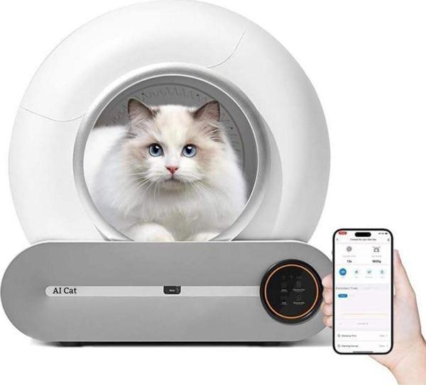 Aı Cat Akıllı Kedi Tuvaleti / Kum Kabı - Image 1