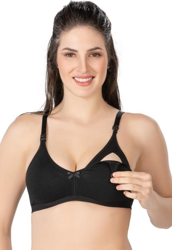 Siyah Mı Emay 1421 Modal Cotton Emzirme Sütyen - Image 1