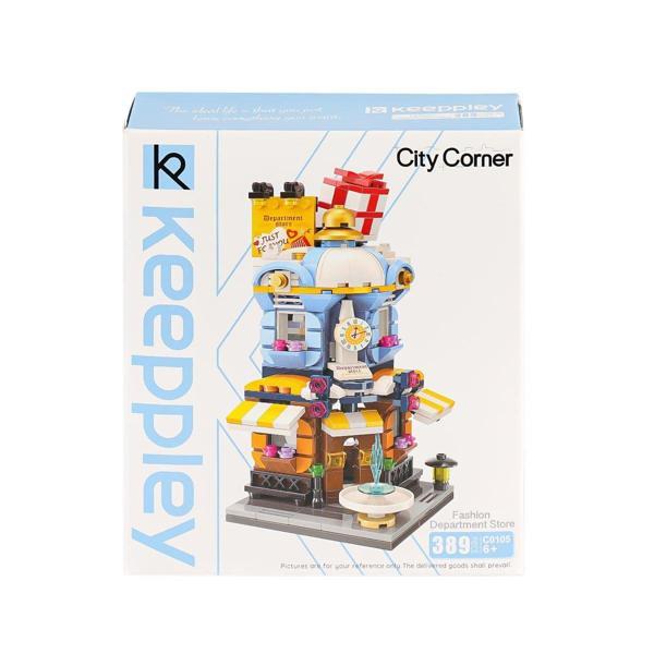 KP0105 Keeppley City Corner Department Store Blok Seti 389 Parça - Image 1