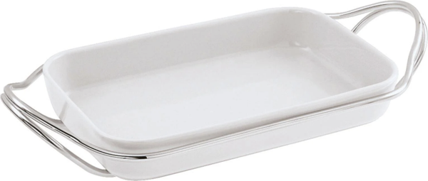 Sambonet Kulplu Dikdörtgen Porselen Servis 35 Cm - Image 1