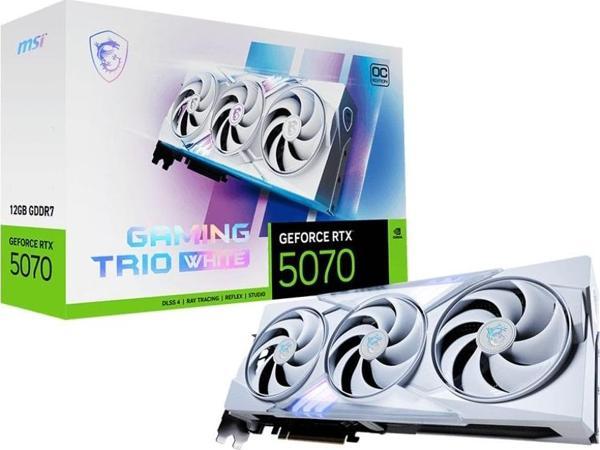 MSI GeForce RTX 5070 12GB GAMING TRIO OC WHITE GDDR7 192Bit DX12 Gaming (Oyuncu) Ekran Kartı - Image 1