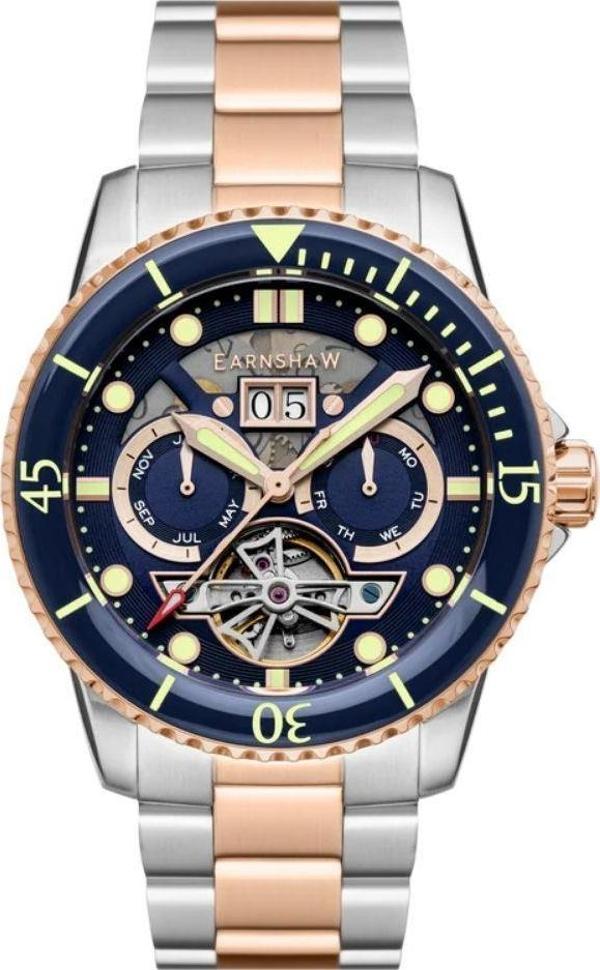 DUNCAN GRAND DATE OPEN HEART ES-8174-BB Otomatik Erkek Kol Saati - Image 1