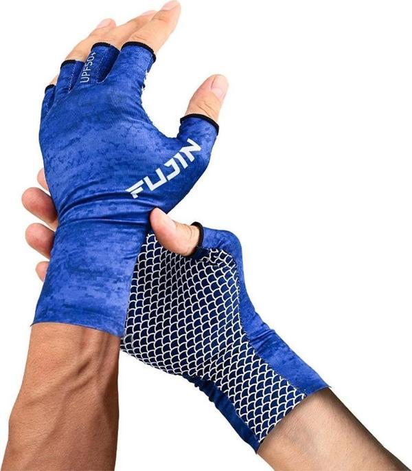Fujin Pro Angler Summer Gloves BLUE-L/XL-LARGE/XLARGE - Image 1