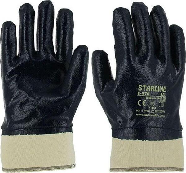 Starline Yağ Su Geçirmez Nitril Eldiven Uzun Konçlu E-0370 No:10 Xl - Image 1