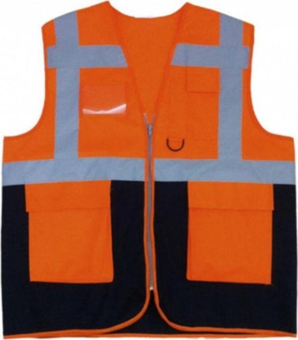 Ery Mühendis Tipi Ikaz Yeleği Çift Renk M Beden (Turuncu) - Image 1