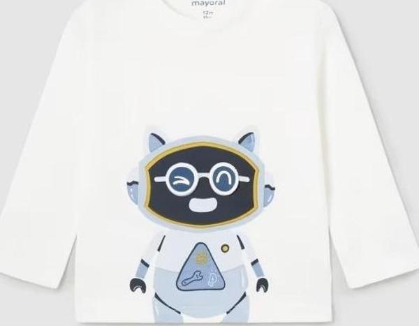 Mayoral Erkek Bebek Uzun Kollu T-shirt 2040 - Image 1