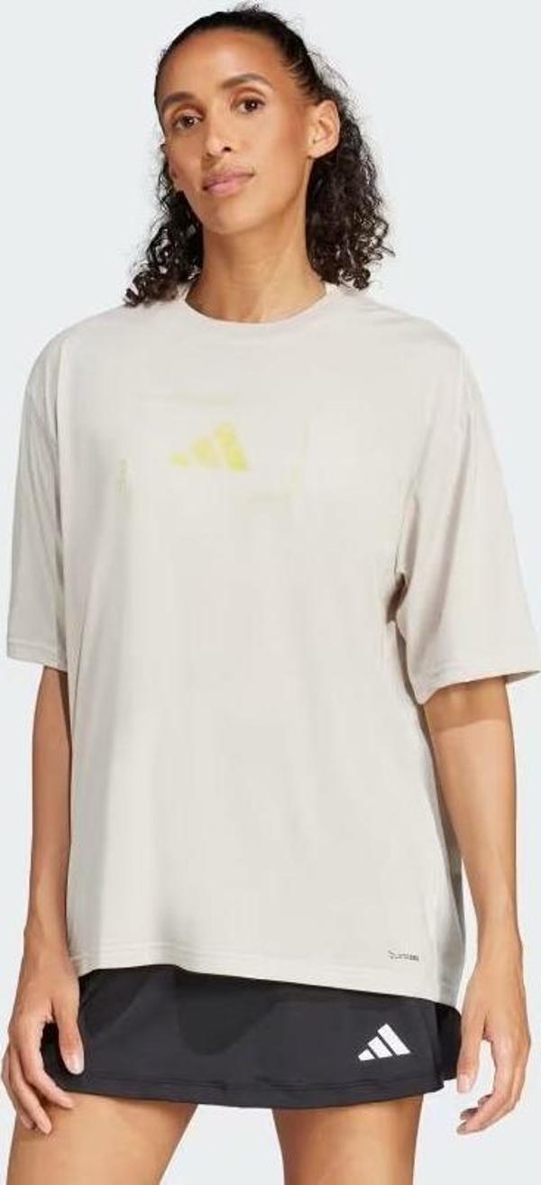 Adidas Climacool Training Animal Logo Graphic Kadın Tişört JJ1441 - Image 1