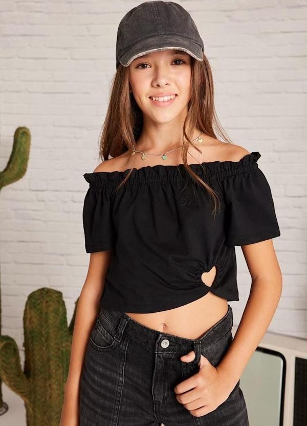 Mayoral Kız Çocuk Crop T-shirt 6028 - Image 1