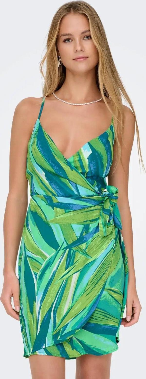 Only Onlalma Life Poly Isa Wrap Kadın Elbise 15298241 - Image 1