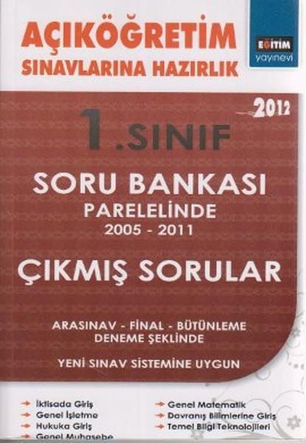 Açıköğretim Sınavlarına Hazırlık 1. Sınıf 2012 - Eğitim Yayınevi - Image 1