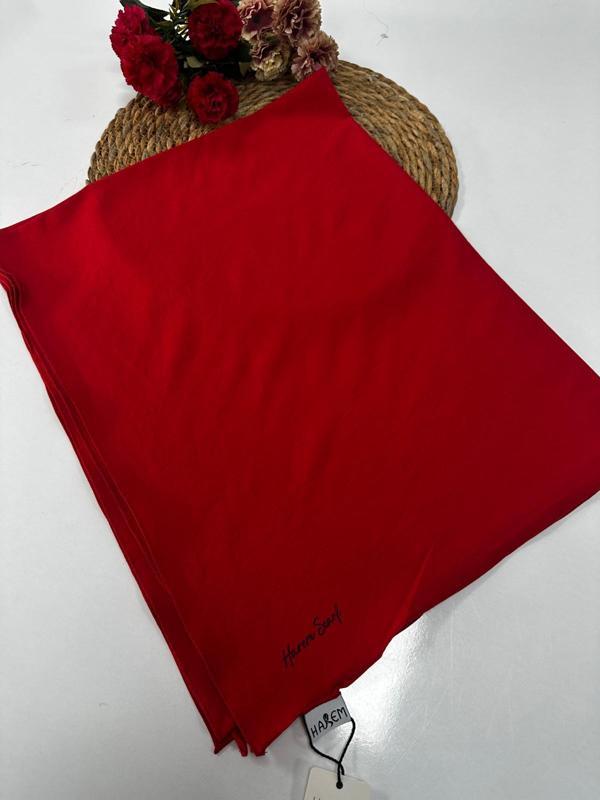 Harem Asya Pamuk Şal Kırmızı HFA0119 - Image 1
