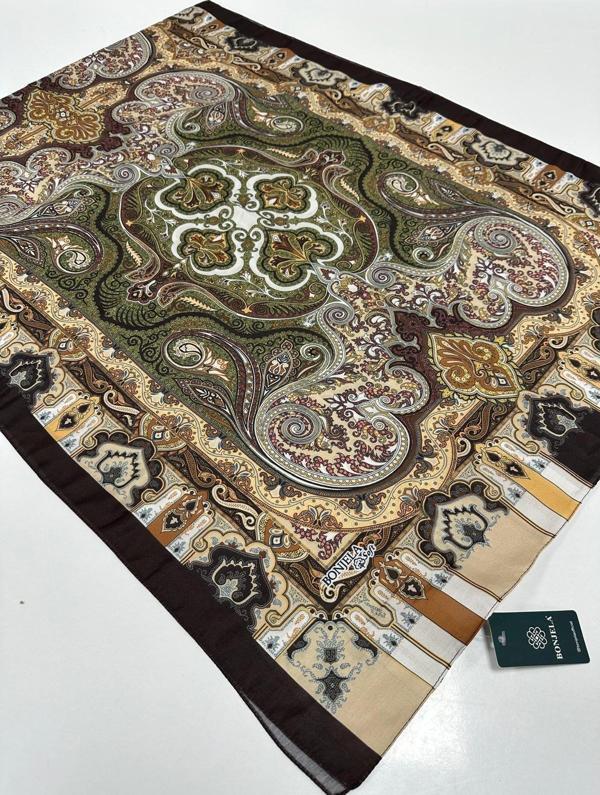 Bonjela Soft Pamuklu Şal Etro Desen LBS1715 - Image 1