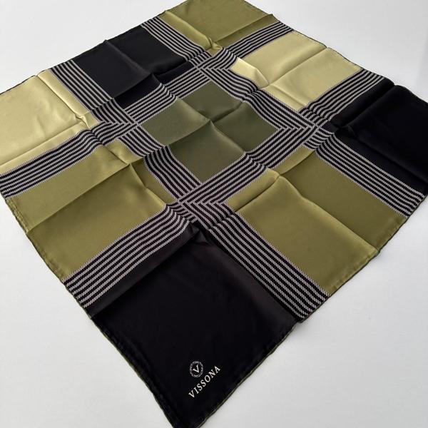 Vissona Twill İpek Eşarp Fıstık Yeşili IPK4104 - Image 1