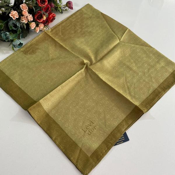Levidor Premium Monogram Eşarp Yağ Yeşili GX0225 - Image 1