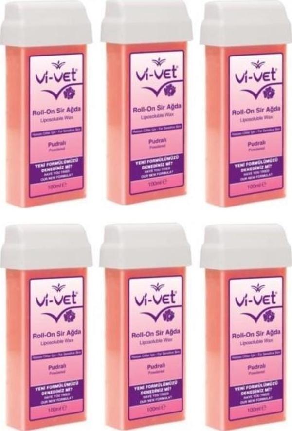 Vi-Vet Roll-On Sir Ağda Pudralı 100 ml 6 Adet - Image 1