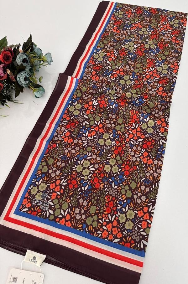 Quare Soft Pamuklu Desenli Şal LDSQ1403 - Image 1