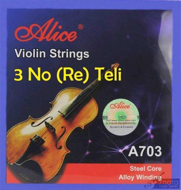 Alice A-703A-3 Keman Teli - 3 Numara Re Teli - D - Image 1