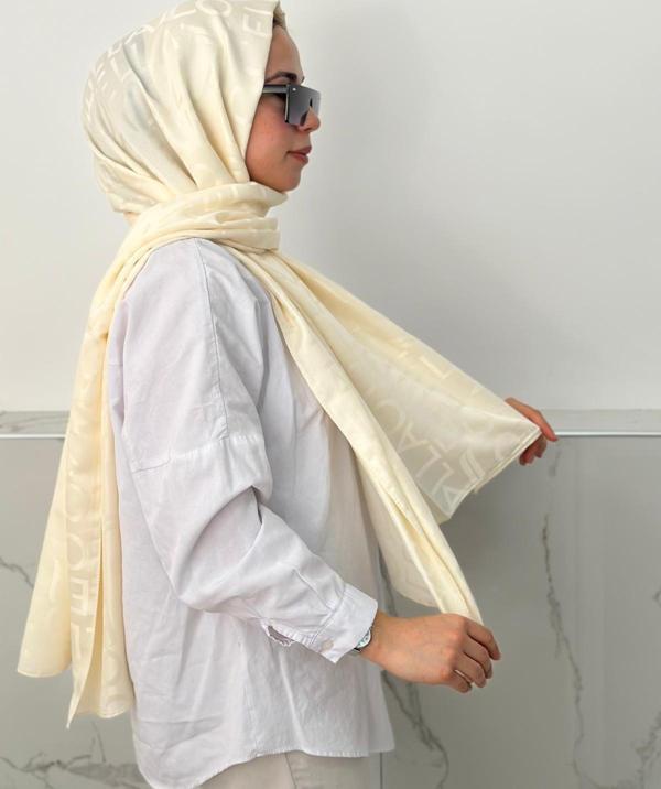 Locella Jakar Şal Krem JSL1118 - Image 1