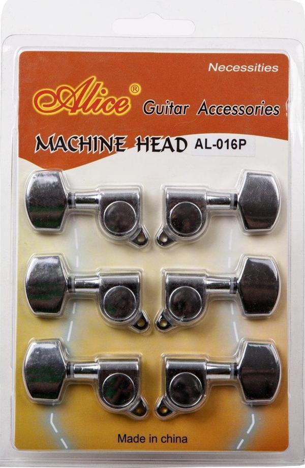 Alice Al-016 Model Krom Kaplama 3 Sağ 3 Sol 6 Adet Akustik Gitar - Image 1