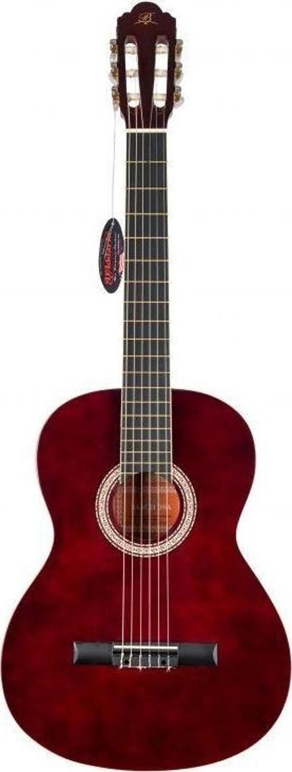 Barcelona LC 3900 TR Transparan Kırmızı Klasik Gitar. - Image 1