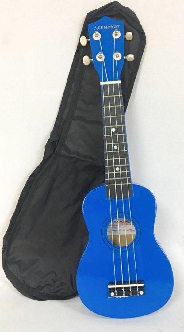 Cremonia AU01L-21DBL Koyu Mavi Ukulele Soprano Boy - Image 1