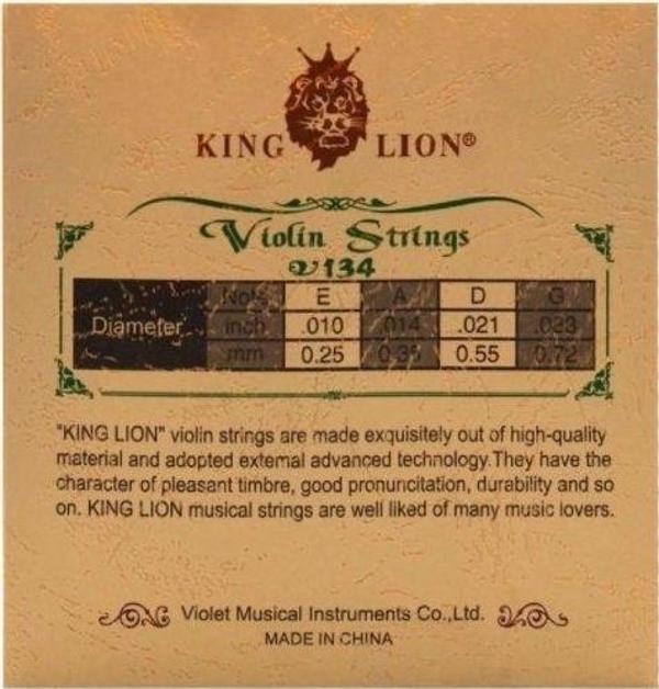 Kinglion V134 Takım Keman Teli 0.25-0.72 Nikel Alaşımlı Çelik Çek - Image 1