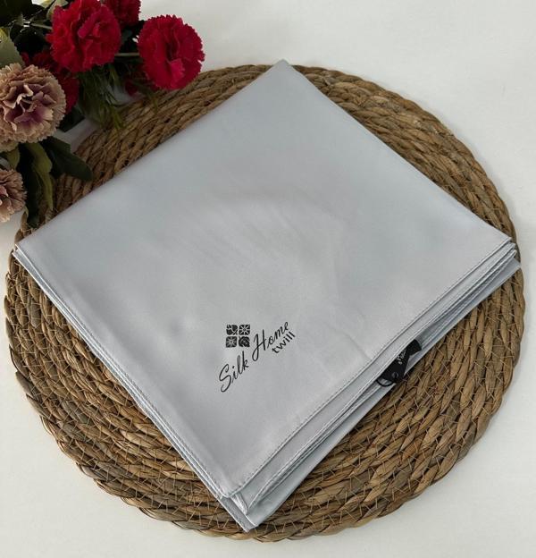 Silk Home Düz Renk Twill Eşarp Gümüş LTH0227 - Image 1