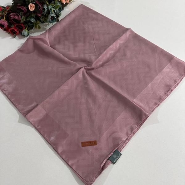 Bonjela Lento Eşarp Geometrik Desen Pudra LNT0324 - Image 1