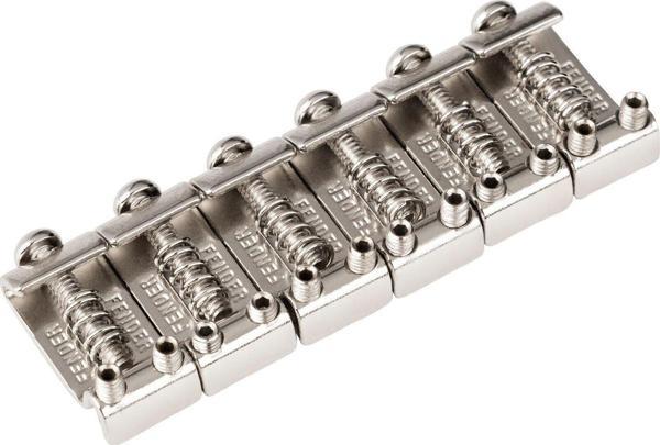 American Standard Stratocaster Bridge Saddles ('08-Present) Nickel Set Of 6 - Image 1