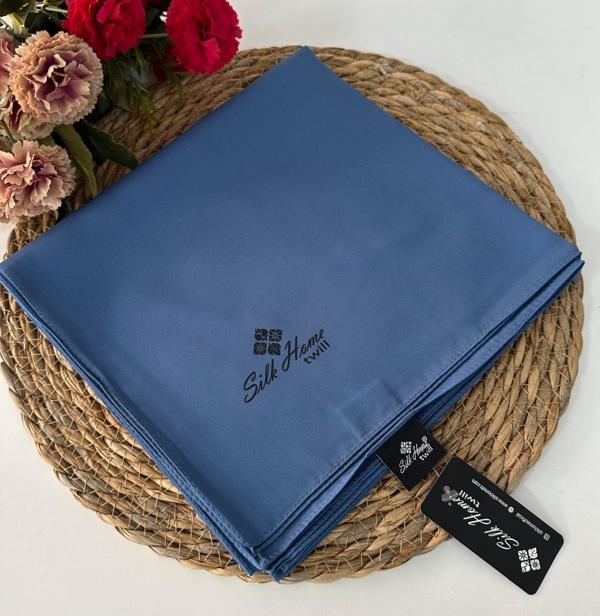 Silk Home Düz Renk Twill Eşarp İndigo  LTH0206 - Image 1