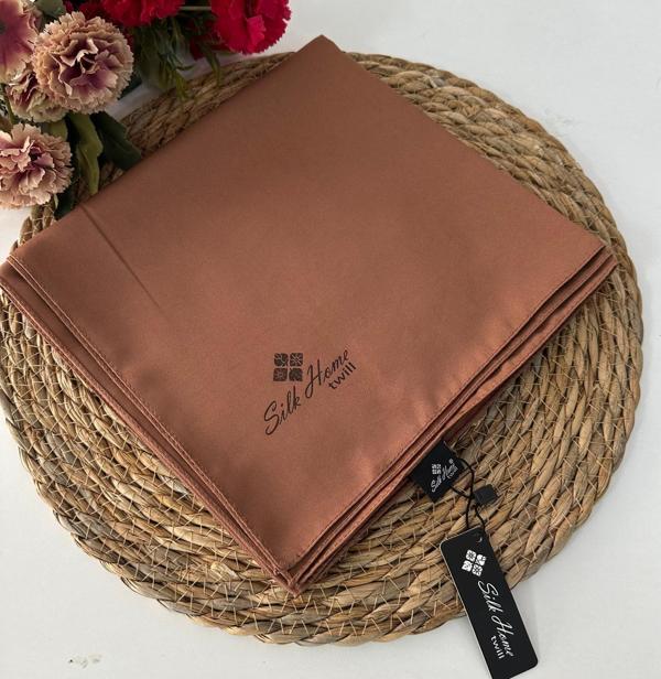 Silk Home Düz Renk Twill Eşarp Açık Kahve LTH0221 - Image 1