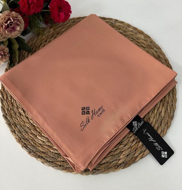 Silk Home Düz Renk Twill Eşarp Koyu Somon LTH0226 - Image 1