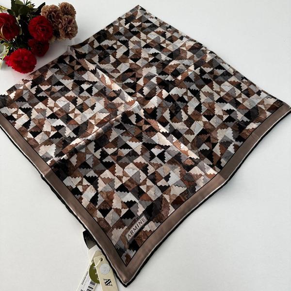 Armine Sura Saf İpek Eşarp 24-25 Sonbahar Kış Sezonu PKT0604 - Image 1