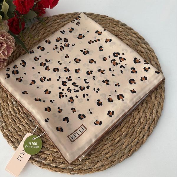 BELLİ Saf Twil İpek Eşarp  Yeni Sezon Sura İpek PKX0801 - Image 1