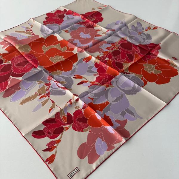 BELLİ Saf Twill İpek Eşarp  Yeni Sezon Sura İpek PKX0910 - Image 1