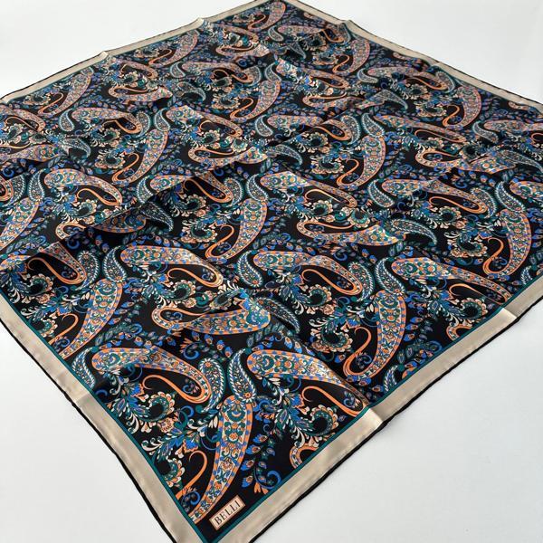 BELLİ Saf Twill İpek Eşarp  Yeni Sezon Sura İpek PKX0504 - Image 1