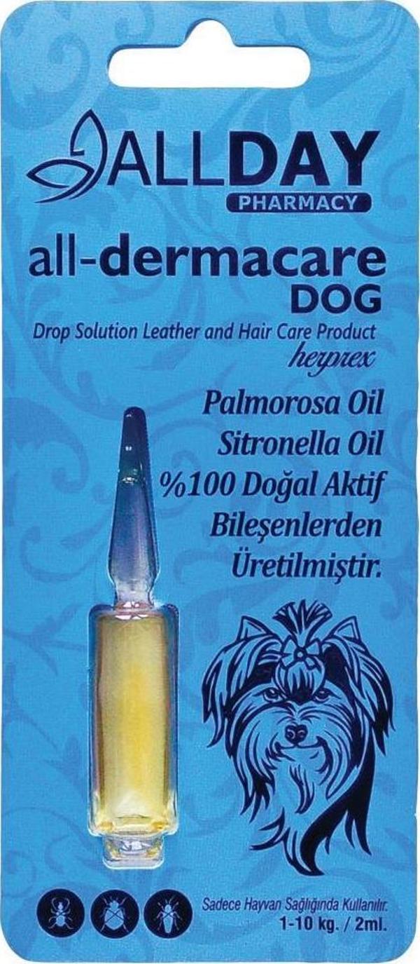 Allday All-Dermacare Köpeki Bitkisel Dış Parazit Koruyucu 1-10 Kg 2 Ml - Image 1