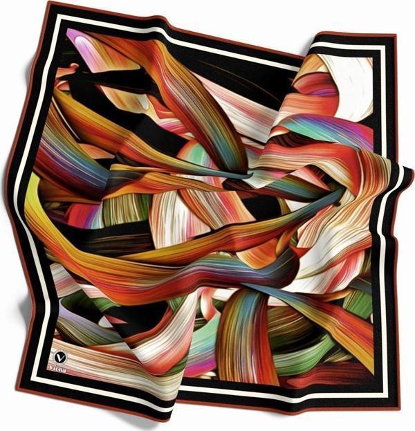 Violla Soft Dijital Twill Eşarp VL4607 - Image 1