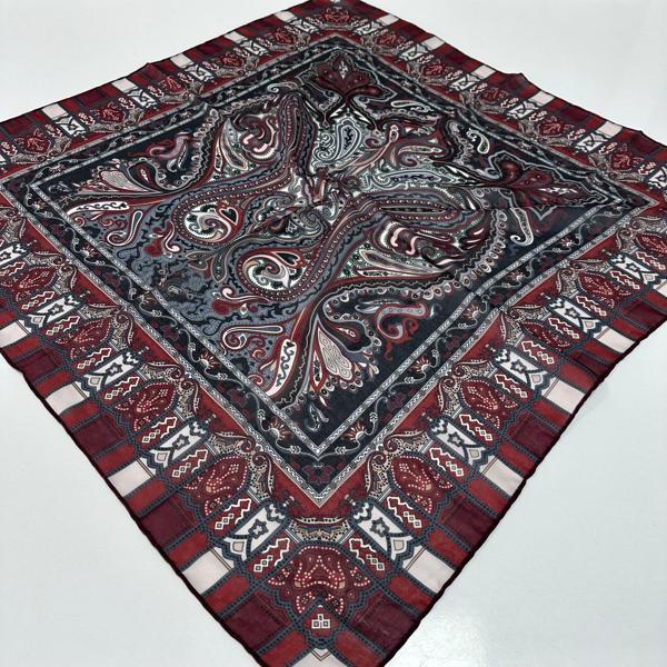 Bonjela Soft Pamuklu Eşarp Bordo Serisi LDB9411 - Image 1
