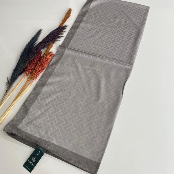 Bonjela Monogram Şal Gri-Çakıl JZ0319 - Image 1