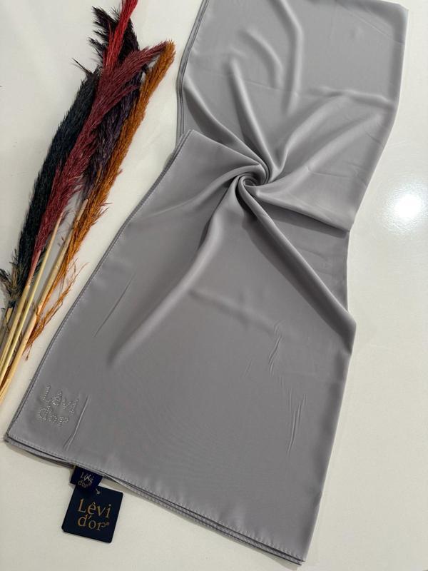 Levi'dor Medine İpeği Şal Açık Gri LMA02 - Image 1
