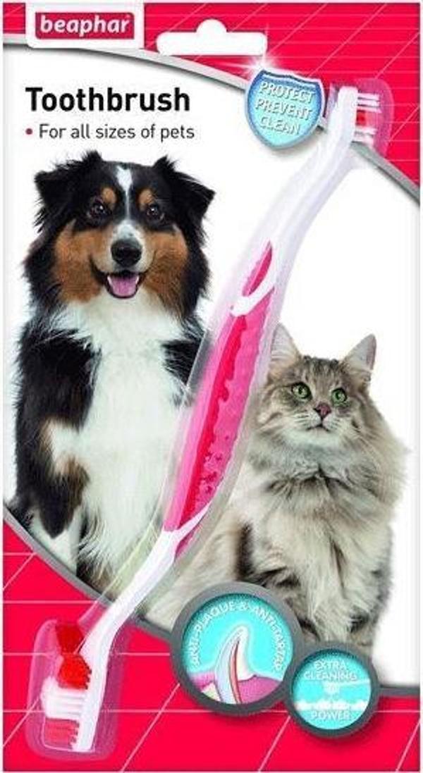 Beaphar Toothbrush Çift Taraflı Kedi Köpek Diş Fırçası - Image 1