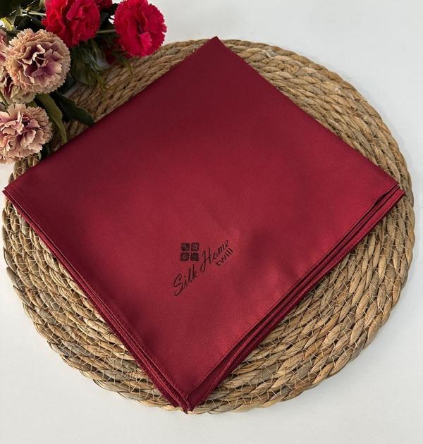 Silk Home Düz Renk Twill Eşarp Bordo LTH0207 - Image 1