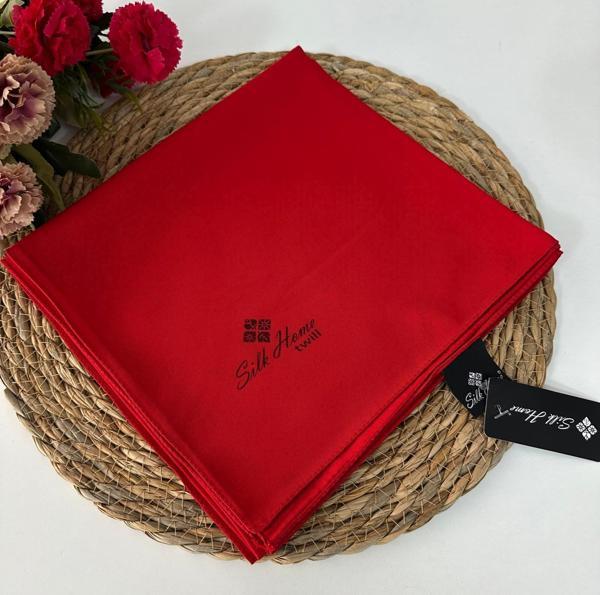 Silk Home Düz Renk Twill Eşarp Kırmızı LTH0218 - Image 1